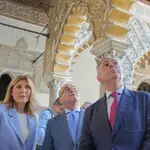 El alcalde de Sevilla presenta la restauración de los alfarjes del Patio de los Doncellas del Real Alcázar