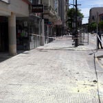Lugar de la Avenida del Cid de Burgos, donde un nepalí se quema a lo bonzo en Burgos tras discutir con su pareja