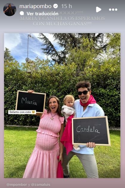 Marta Pombo y Luis Zamalloa anuncian el nombre de sus hijas