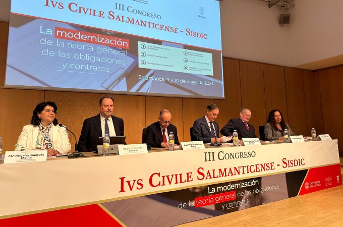 Inauguración del III Congreso Internacional de Derecho Civil en Salamanca