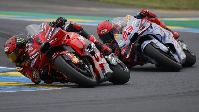 Bagnaia y Márquez en el GP de Francia