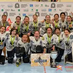 Las campeonas vallisoletanas celebran el título europeo