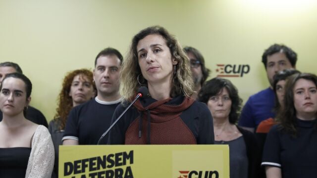 La candidata de la CUP a la Generalitat, Laia Estrada, valoró los resultados obtenidos por la formación política este domingo en las elecciones catalanas.