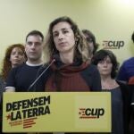 La candidata de la CUP a la Generalitat, Laia Estrada, valoró los resultados obtenidos por la formación política este domingo en las elecciones catalanas.