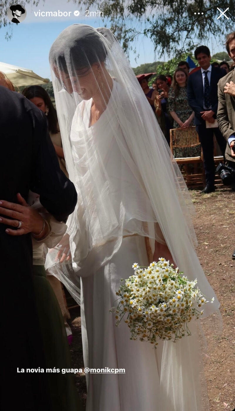 El vestido de novia de la prima de Victoria Federica. 