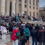 Los universitarios de Salamanca se suman a las acampadas contra la guerra en Gaza