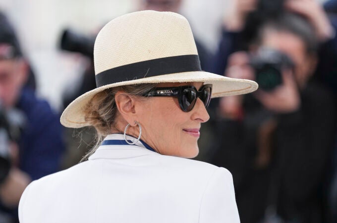 Meryl Steep a su llegada a Cannes.