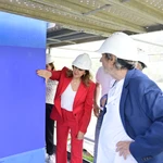 La alcaldesa de Valencia, María José Catalá, ha visitado hoy la restauración de El Parotet