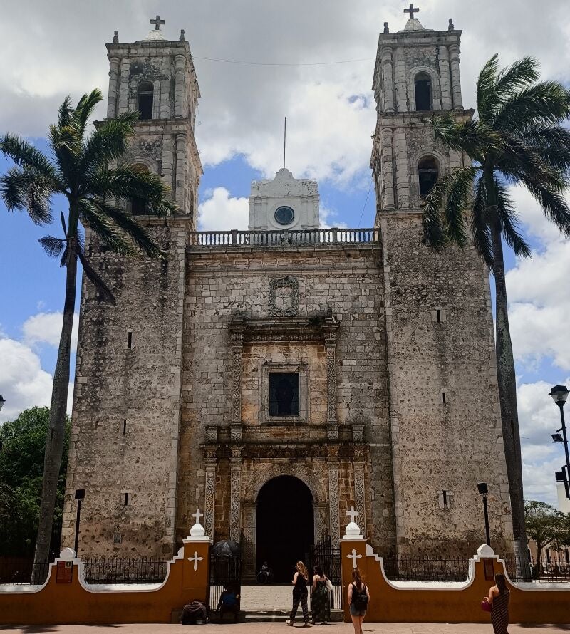 La catedral de San Servasio en Valladolid, en la Península de Yucatán