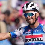 AMP. Ciclismo/Giro.- Julian Alaphilippe (Soudal QuickStep) se reivindica en la duodécima etapa del Giro