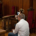 Eugenio Delgado durante su juicio en la Audiencia Provincial de Badajoz