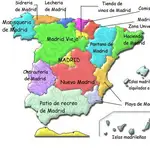 Un mapa de humor publicado en redes sociales refleja cómo sería España si todas las provincias fueran de la Comunidad de Madrid