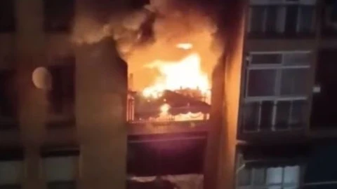 Incendio en la vivienda