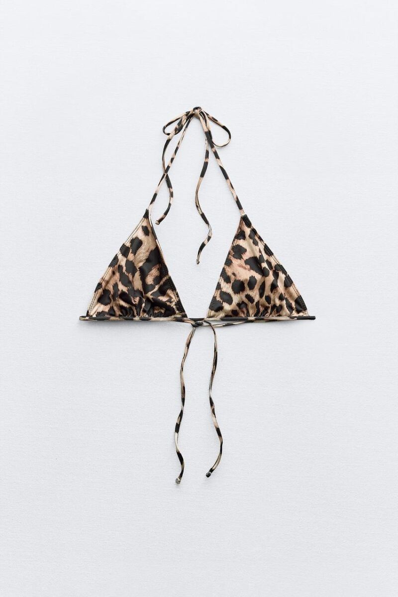 Top bikini triangular