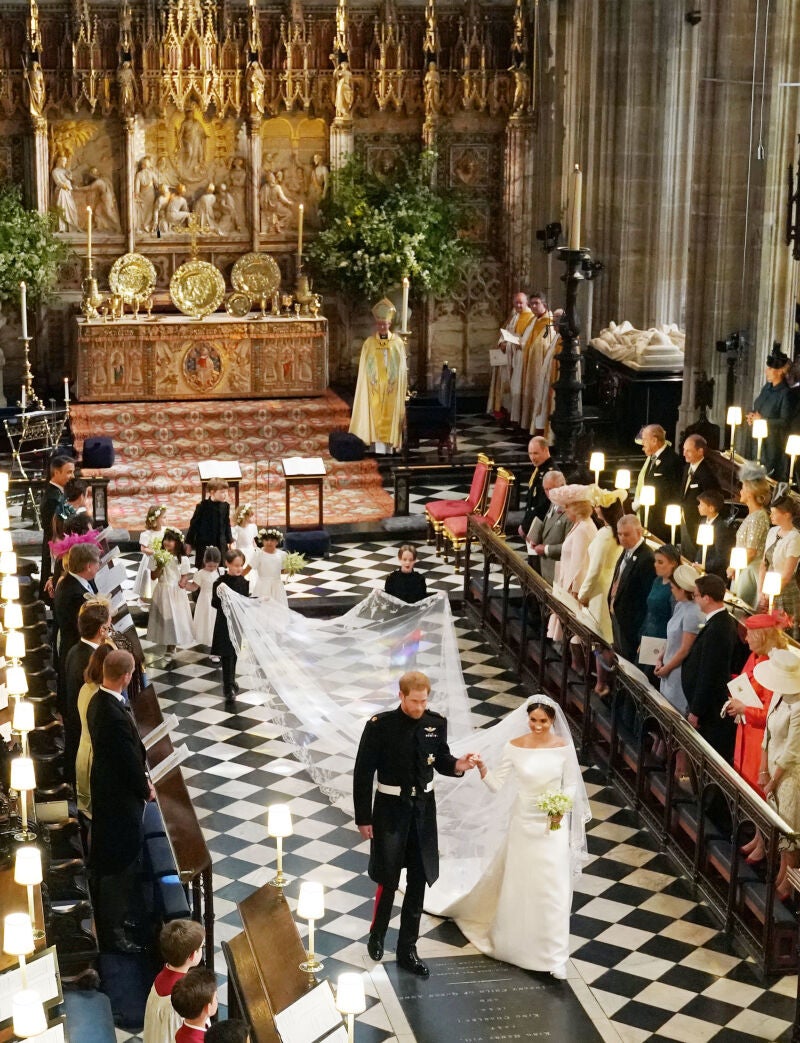 Príncipe Harry y Meghan Markle el día de su boda