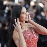 Demi Moore attends the premiere of 'Kinds of Kindness' during the 77th annual Cannes Film Festival, in Cannes, France.