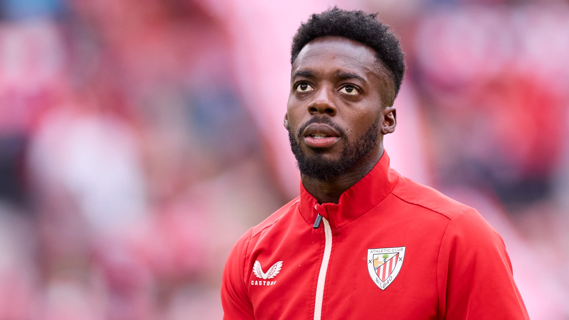 Inaki Williams of Athletic Club looks on prior to the LaLiga EA Sports match between Athletic Club and Sevilla FC at San Mames on May 19, 2024, in Bilbao, Spain. AFP7 19/05/2024 ONLY FOR USE IN SPAIN