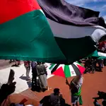 Manifestación en apoyo a Palestina en Málaga