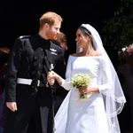 El príncipe Harry y Meghan Markle en el día de su boda