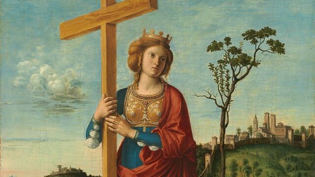«Santa Helena y la Cruz», cuadro pintado por Cima da Conegliano