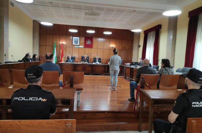 Los acusados durante el juicio