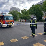 Sucesos.- La rotura de una tubería de gas en unas obras del exterior del Bernabéu obliga a cortar la Castellana