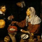 La obra "Vieja friendo huevos", pintada por Velázquez en Sevilla en 1618