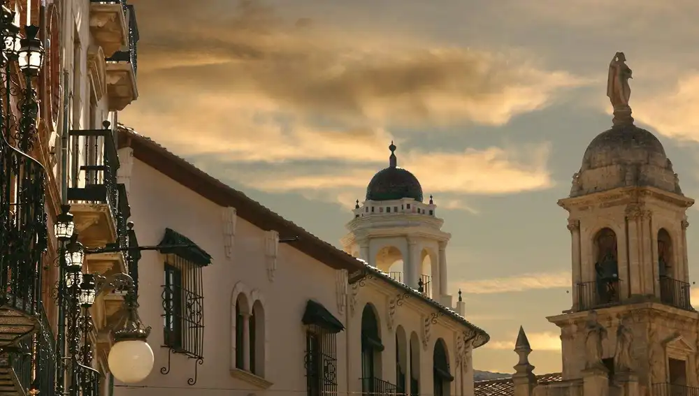 Atardecer en Priego (Córdoba).