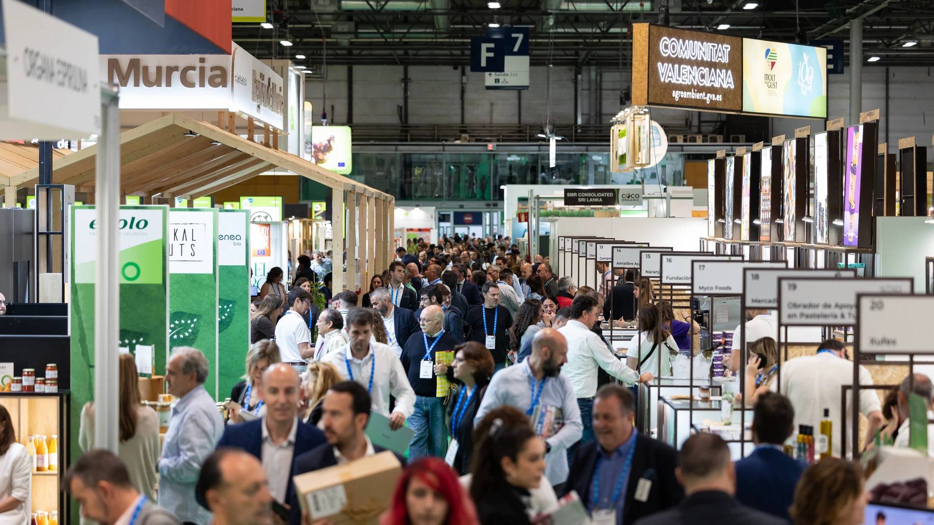 Estands de la última edición de la feria Organic Food & Eco Living Iberia