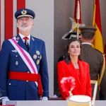 La Reina Letizia en el Día de las Fuerzas Armadas en Oviedo.