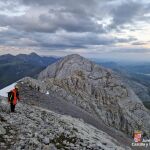 Operativo de búsqueda del montañero desaparecido en el pico Espigüete (Palencia)
