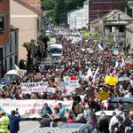 AMP.- Miles de personas claman en Palas (Lugo) contra la fábrica de Altri: "Es un atentado a nuestra manera de vivir"
