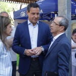 De la Hoz durante su visita a la carpa electoral del PP en Zamora