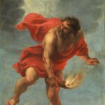 Detalle de "Prometeo trayendo el fuego", de Jan Cossiers (1636-1638)