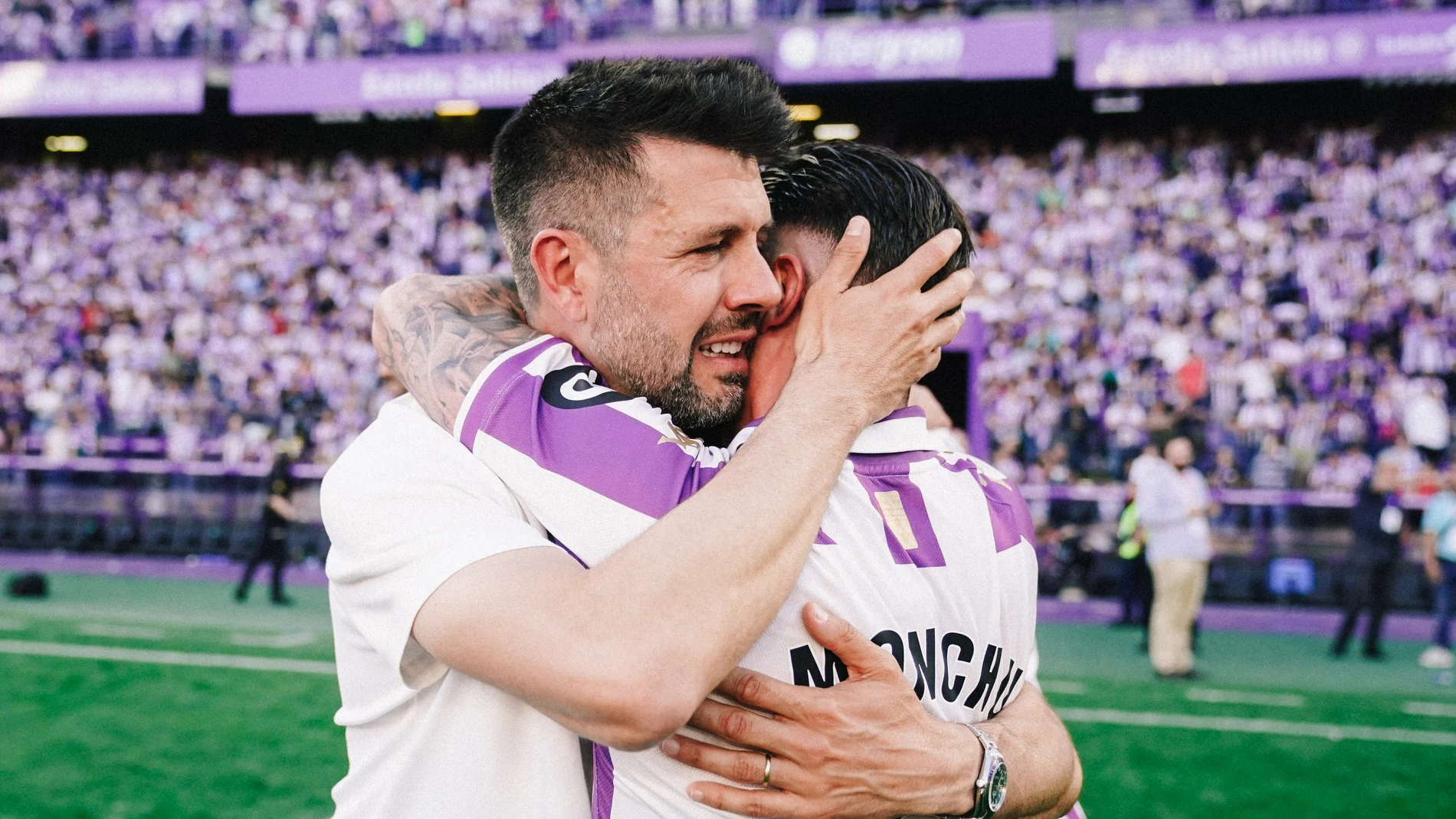 Pezzolano celebra el ascenso el pasado domingo del Real Valladolid