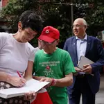 La ministra de Inclusión, Seguridad Social y Migraciones, Elma Saiz, visita la Caseta Electoral del PSOE Valladolid