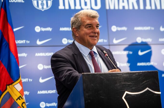 Joan Laporta, presidente del Fútbol Club Barcelona