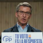 Feijóo participa en un acto de campaña en Álava