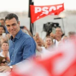 Sánchez participa en el acto central de campaña del PSOE para las elecciones europeas en Los Alcázares (Murcia)