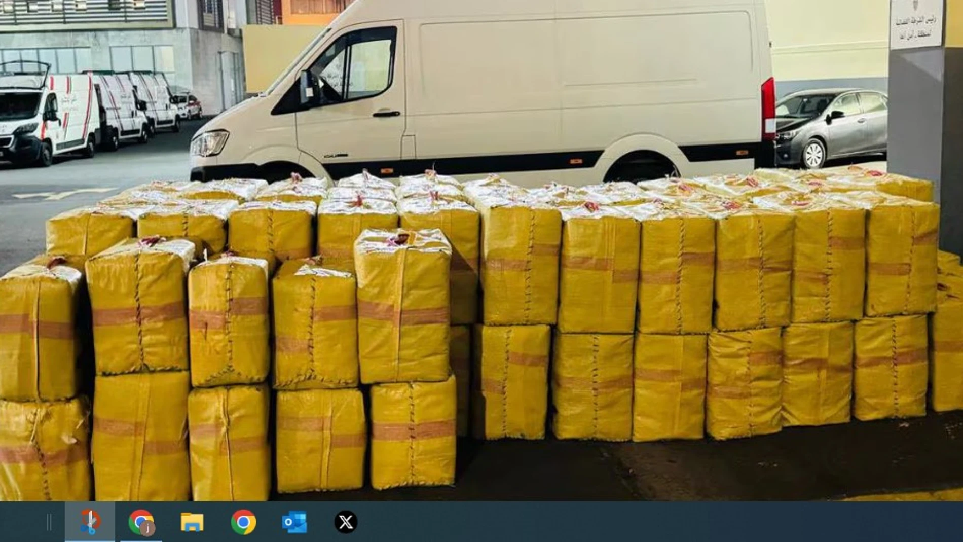 Imagen de la droga incautada