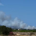 Un incendio forestal moviliza varios medios aéreos en Sagunto (Valencia)