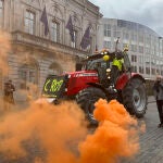 Más de mil agricultores participan en una nueva protesta en Bruselas