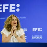 Estrella Galán participa en el ciclo de comparecencias organizado por la Agencia EFE con los candidatos de los partidos a los comicios del próximo 9 de junio