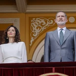 Isabel Díaz Ayuso y el Rey Felipe VI en el Palco Real de Las Ventas en la Corrida de la Prensa