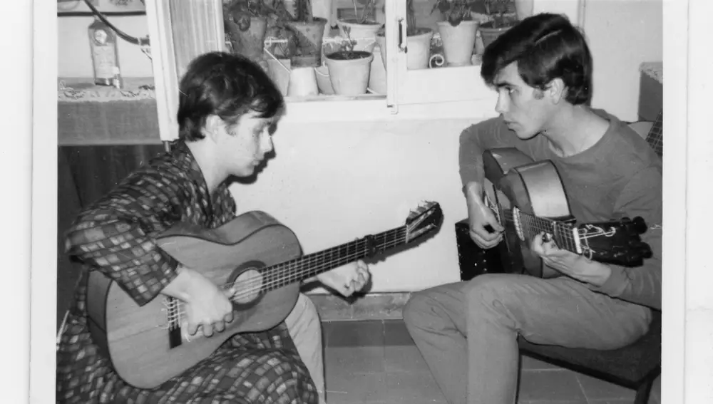 Pepe y Paco de Lucía en una imagen familiar