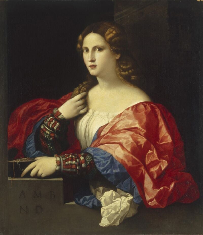 Caccini, en un retrato del siglo XVI obra de Palma Vecchio