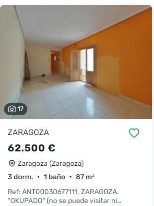 venta de piso con okupas