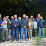 El presidente de la Diputación de León, Gerardo Álvarez Courel, visita Valporquero