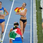 Laura García-Caro, en el momento en que pierde el bronce