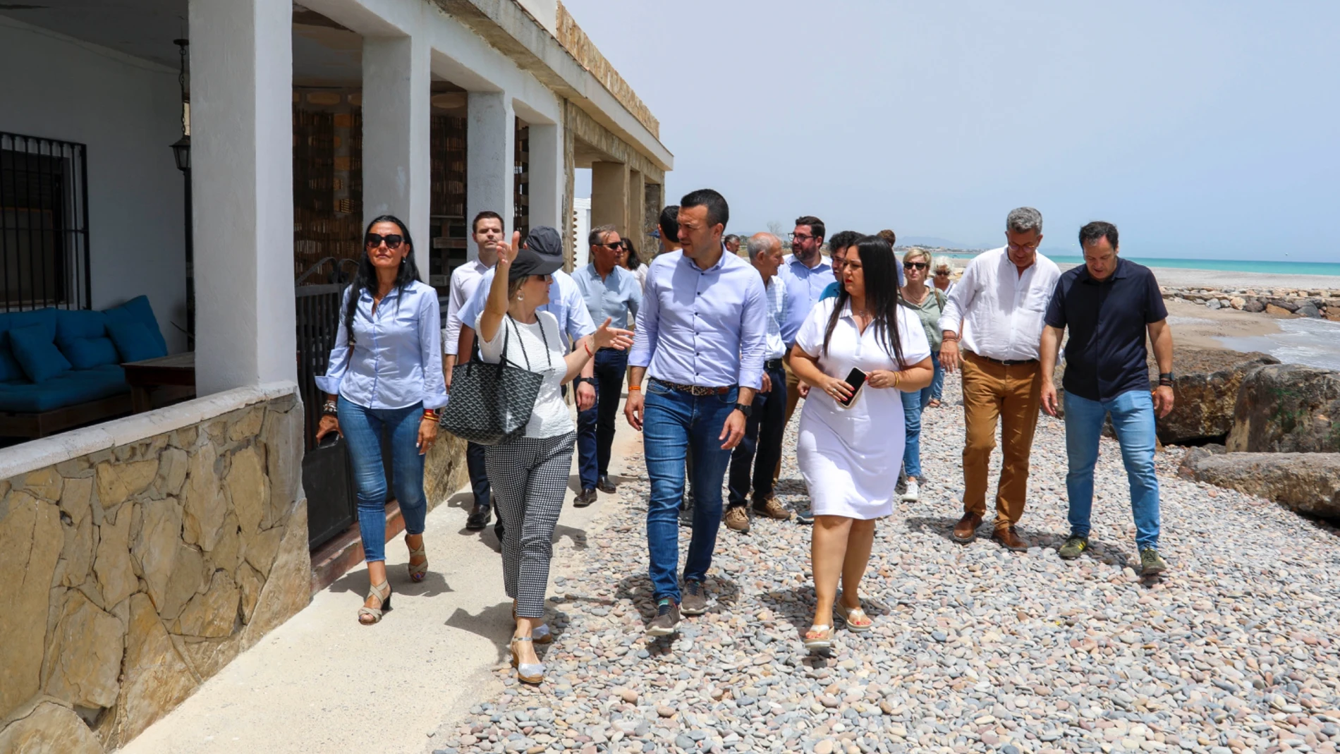 Vicente Mompó ha visitado la playa de Sagunto